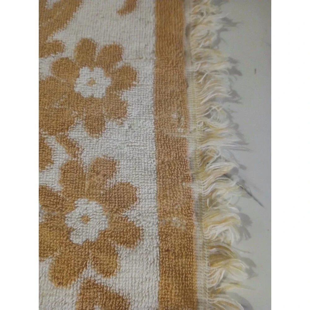 Vintage Fieldcrest Hand Towel Goldenrod Yellow